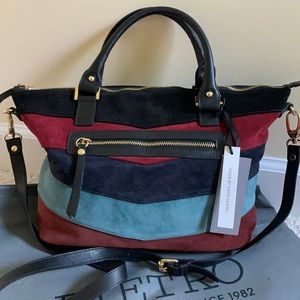 Pietro NYC leather/suede hobo/shoulder bag - Made by Hand- New York